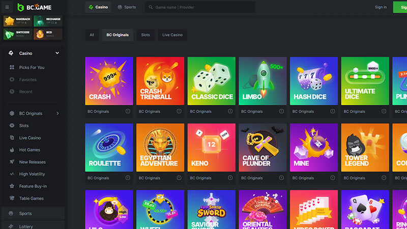 Experience the Thrill of Gaming at BC.Game